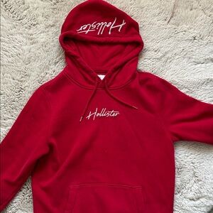 Hollister Vibrant Red Pullover Hoodie